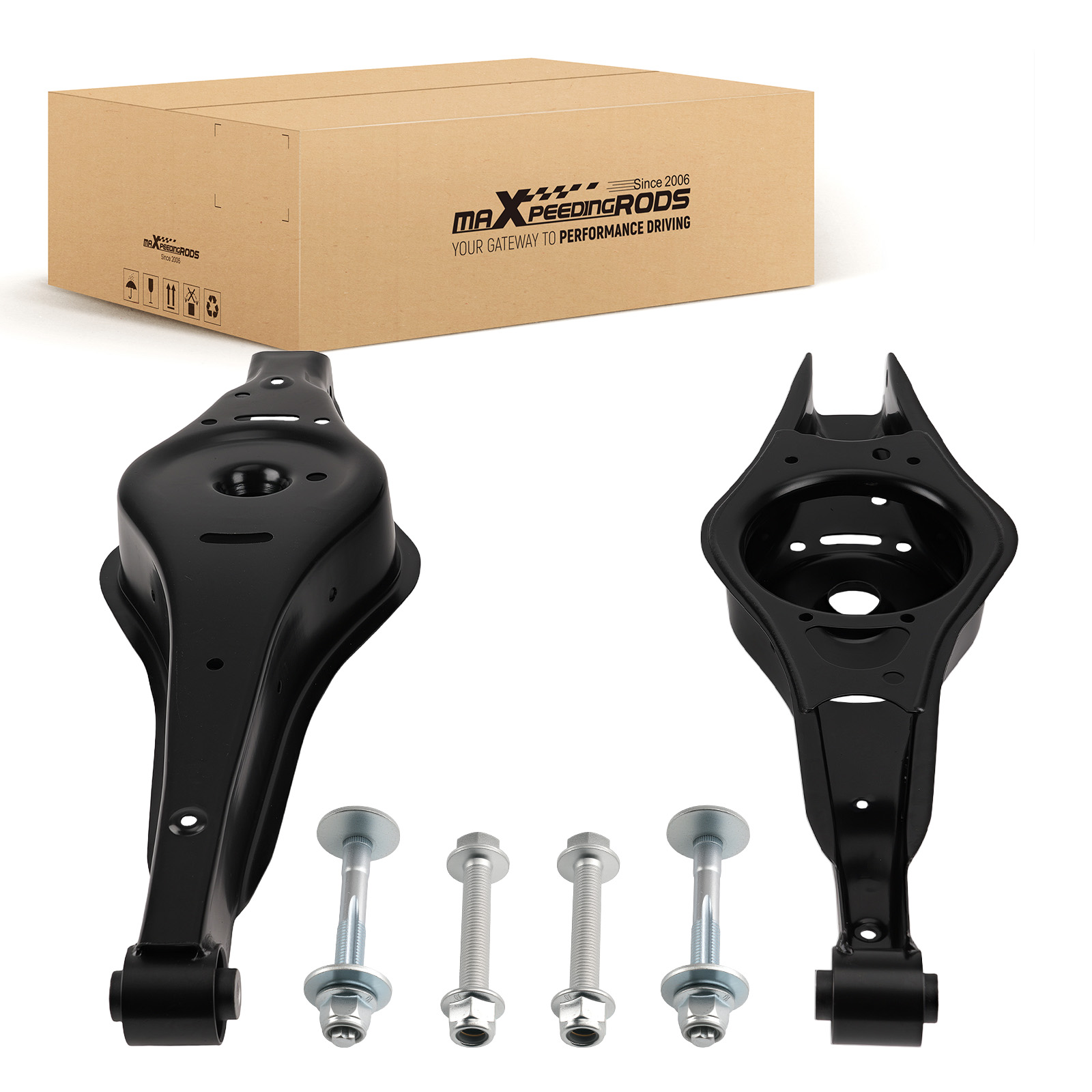 2PCS BRAS DE SUSPENSION ARRIÈRE INFÉRIEUR FOR VW PASSAT GOLF 5 6 SEAT SKODA SEAT