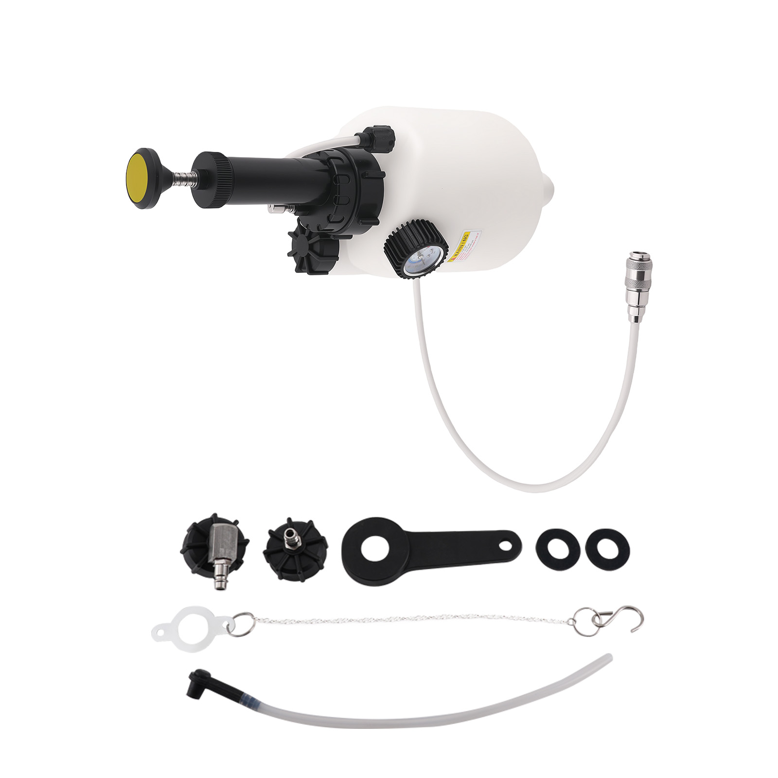 3L+1L Brake Clutch Bleeding System Fluid Bleeder Tool Kit + Pressure Gauge