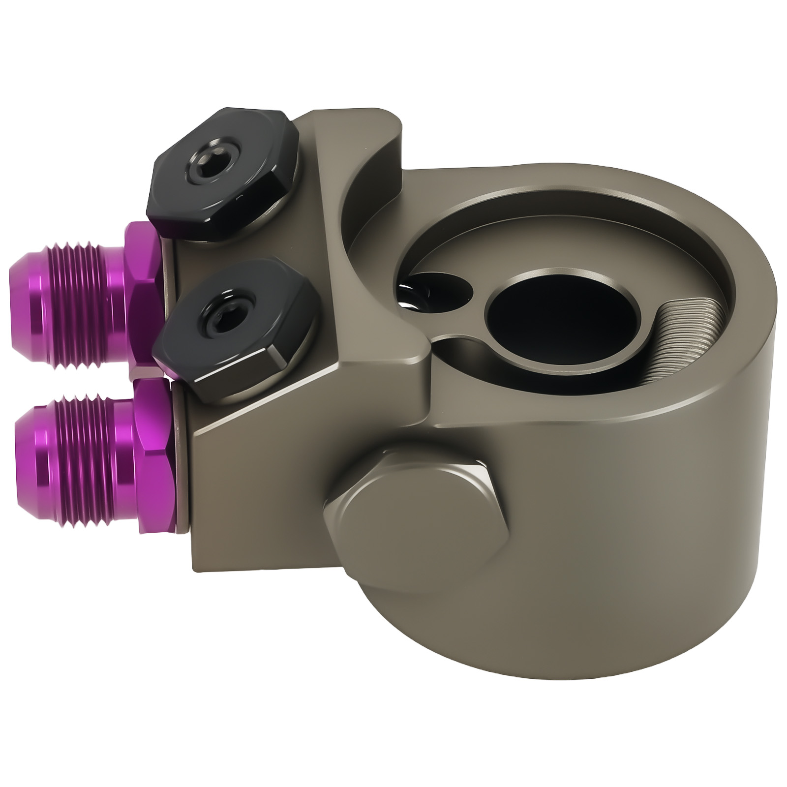 Aluminum Oil Cooler Filter Adapter AN10 for Honda Civic Gen10 FC1 FK7 Purple