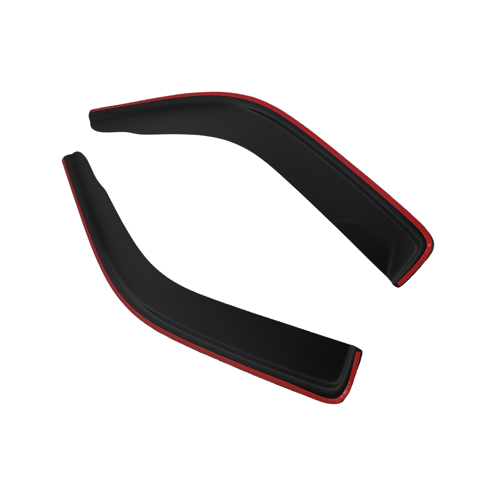 Rain Guards Wind Deflectors for VW Transporter T5 T6 T6.1 2003-2024 2PC  Black