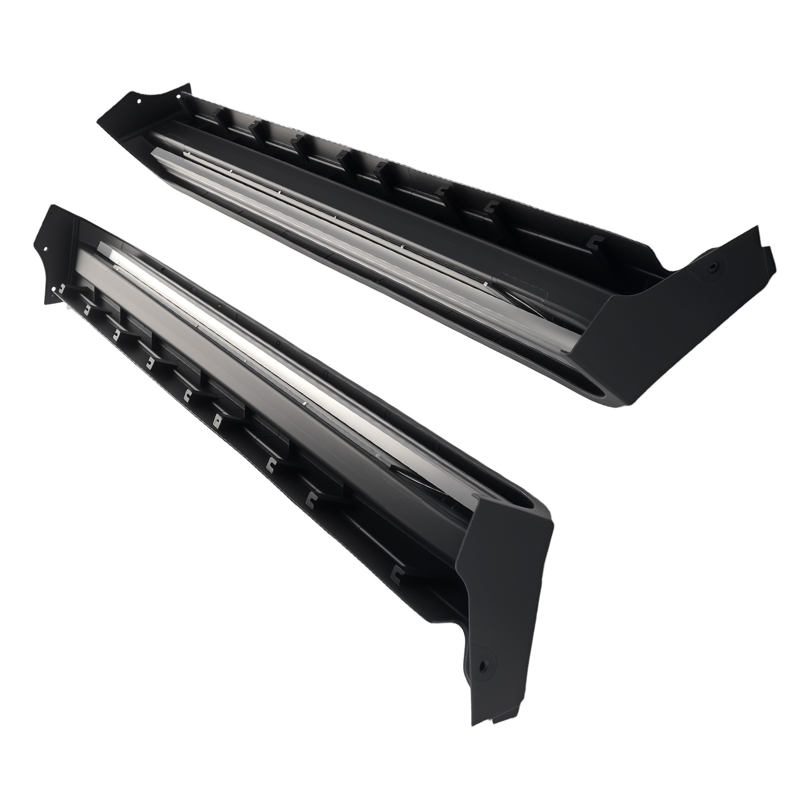 Black Aluminium Side Steps for Nissan X-Trail T32 14-2020 Running Board Pair