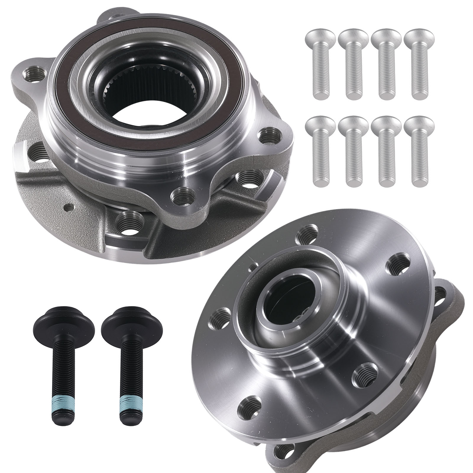2x Ensemble moyeu de roue avant avec roulement for Audi A4 Avant/A5 Sportback