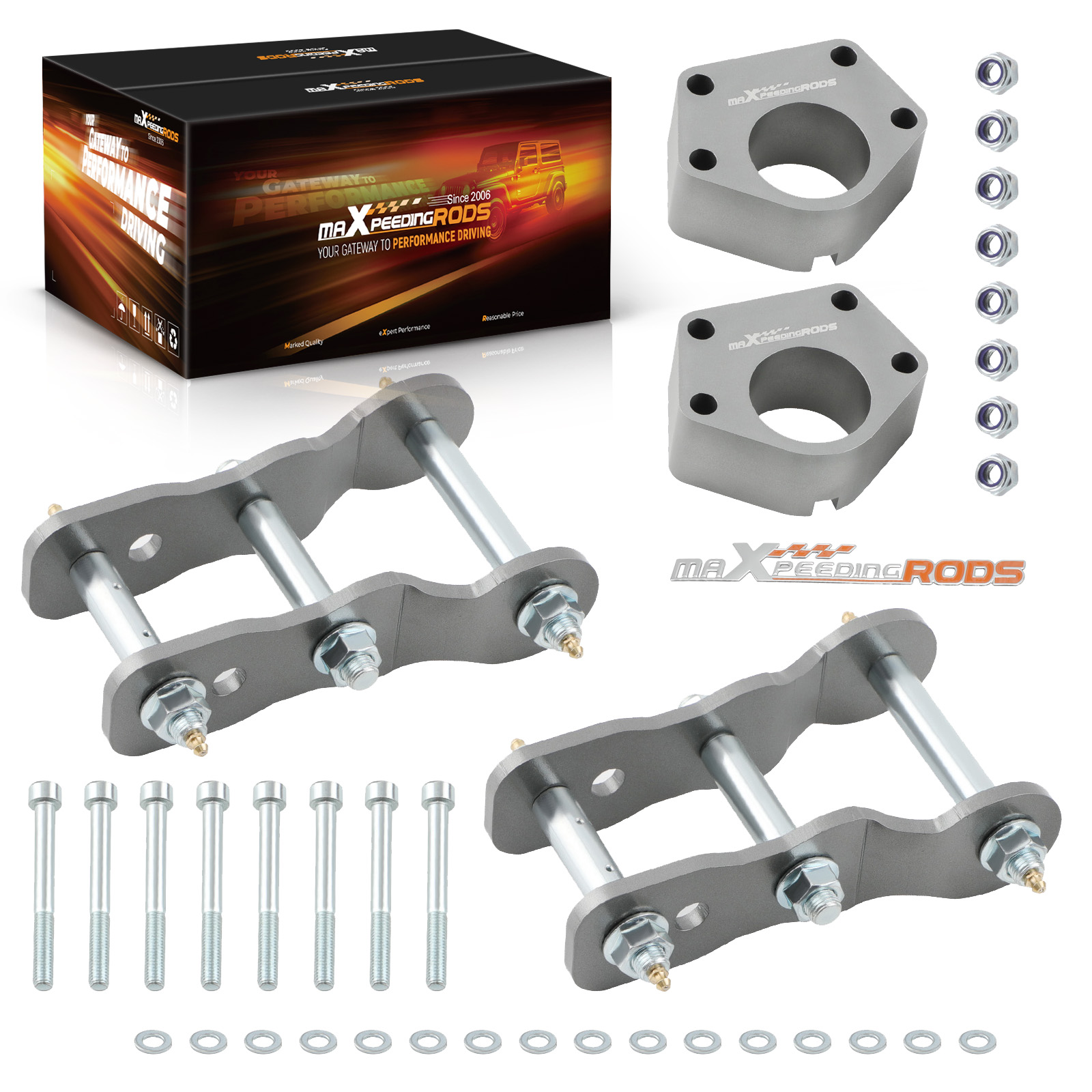 Rear Shackles & Ball Joint Spacer for Toyota Hilux LN107 LN166 1989-04 Lift Kit