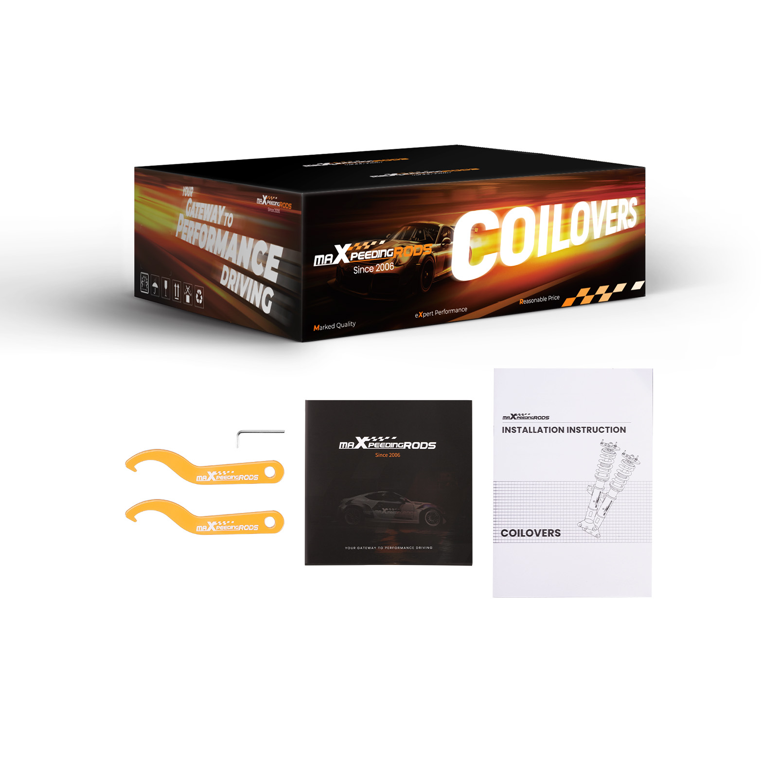 Kit de Suspension Amortisseurs Combinés Filetés for HONDA CRV 2007-2011