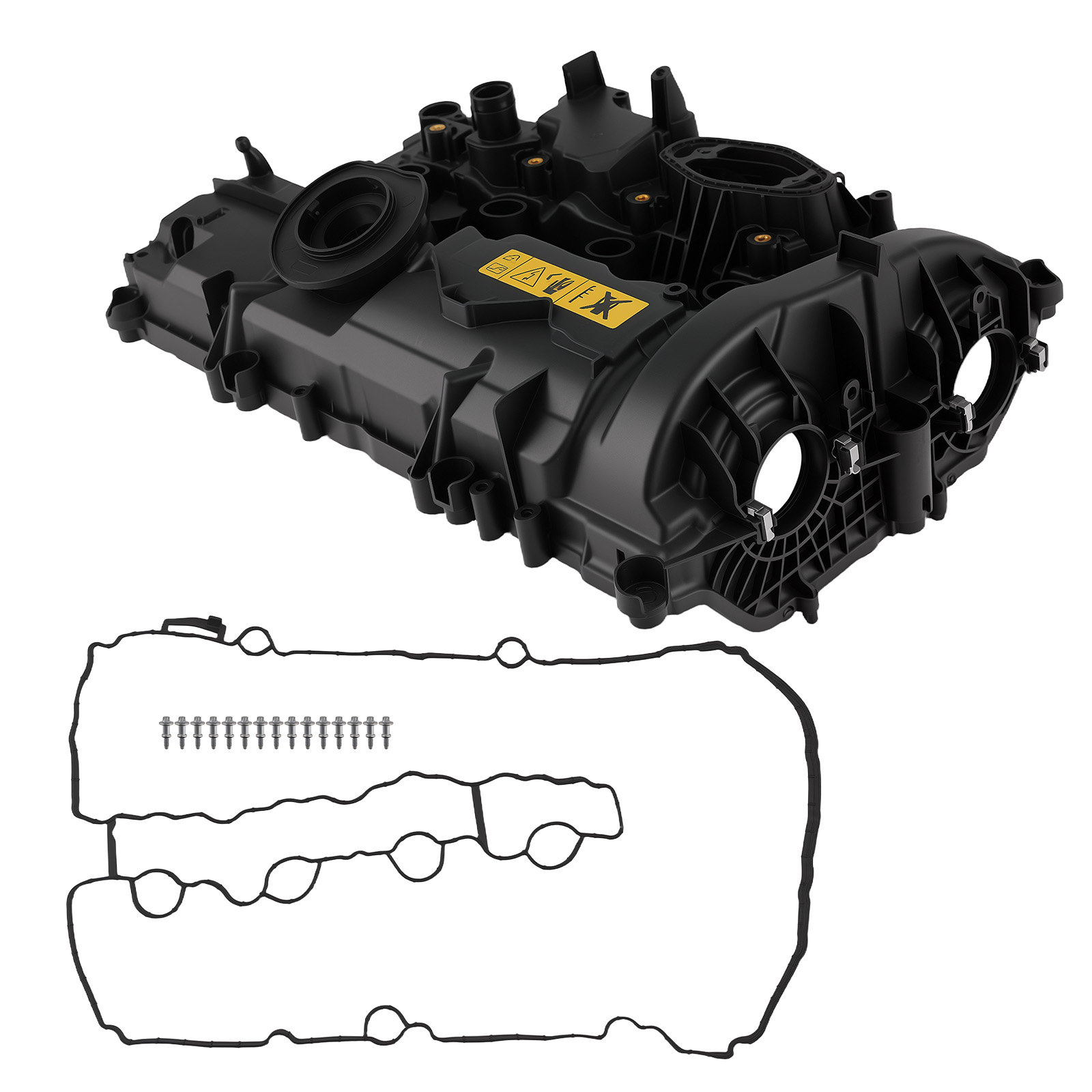 Engine Cover for BMW X Series 330i 2019-2022 11128631745 w/Gasket Black Plastic