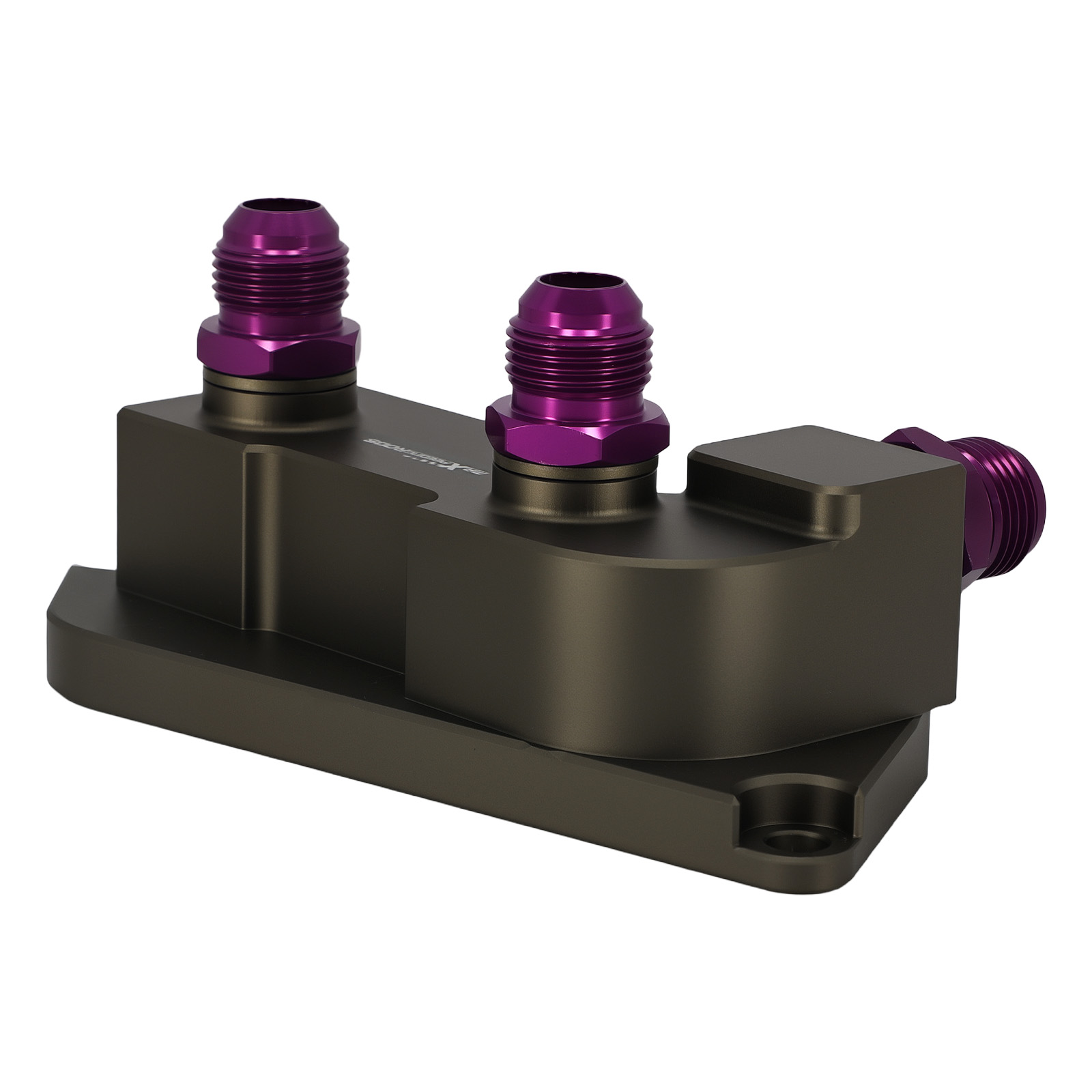 AN10 Oil Cooler Sandwich Adapter for BMW N20 N26 N52 N53 Thermostatic Purple