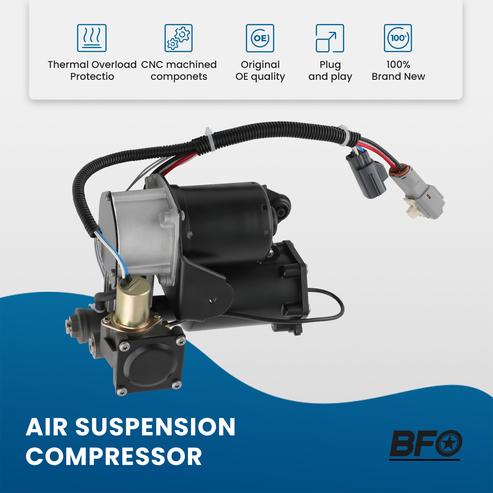 Air suspension compressor pump