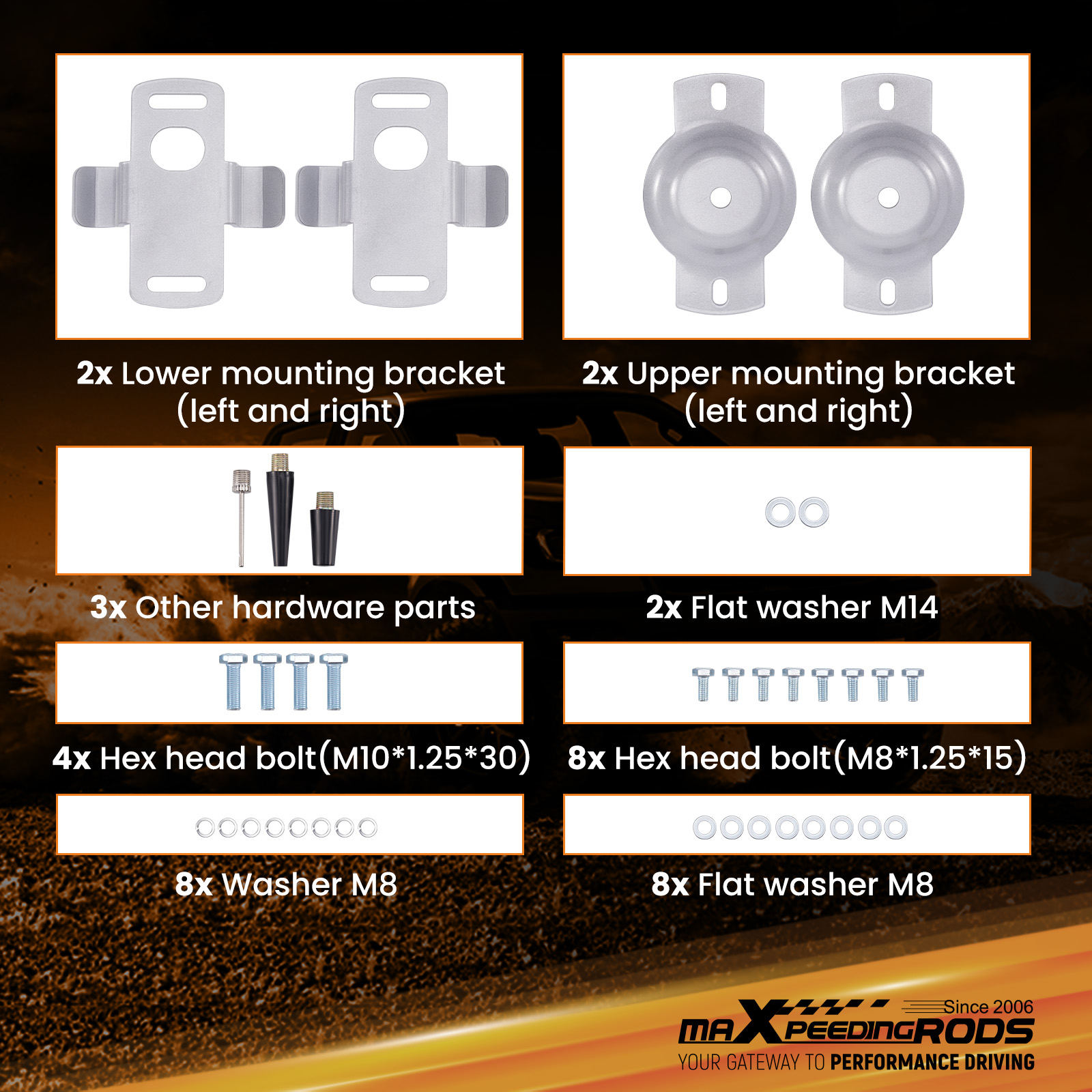 Brackets and Washer Kit