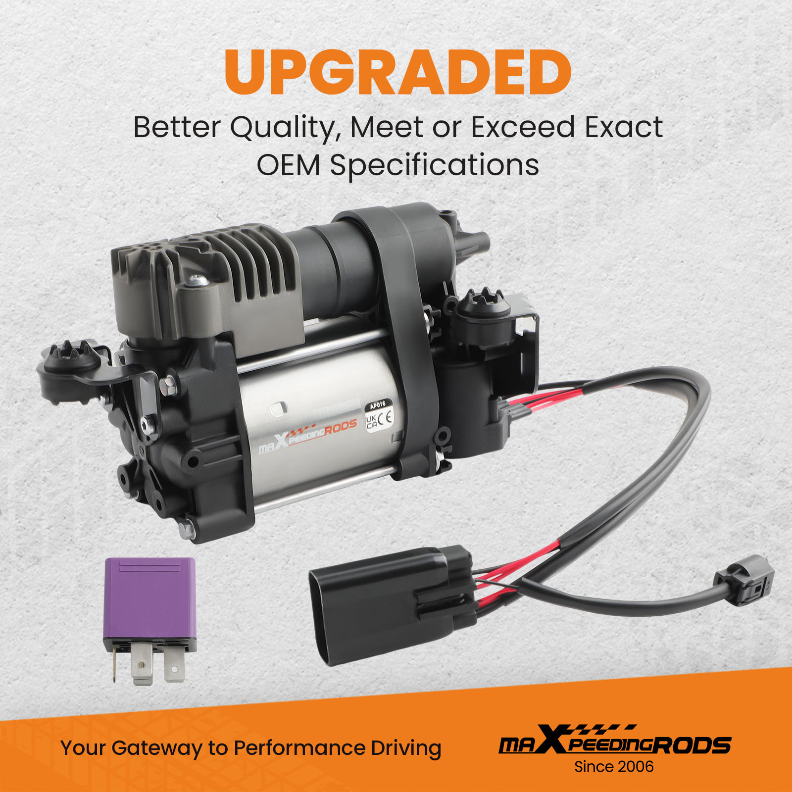 Air suspension compressor pump