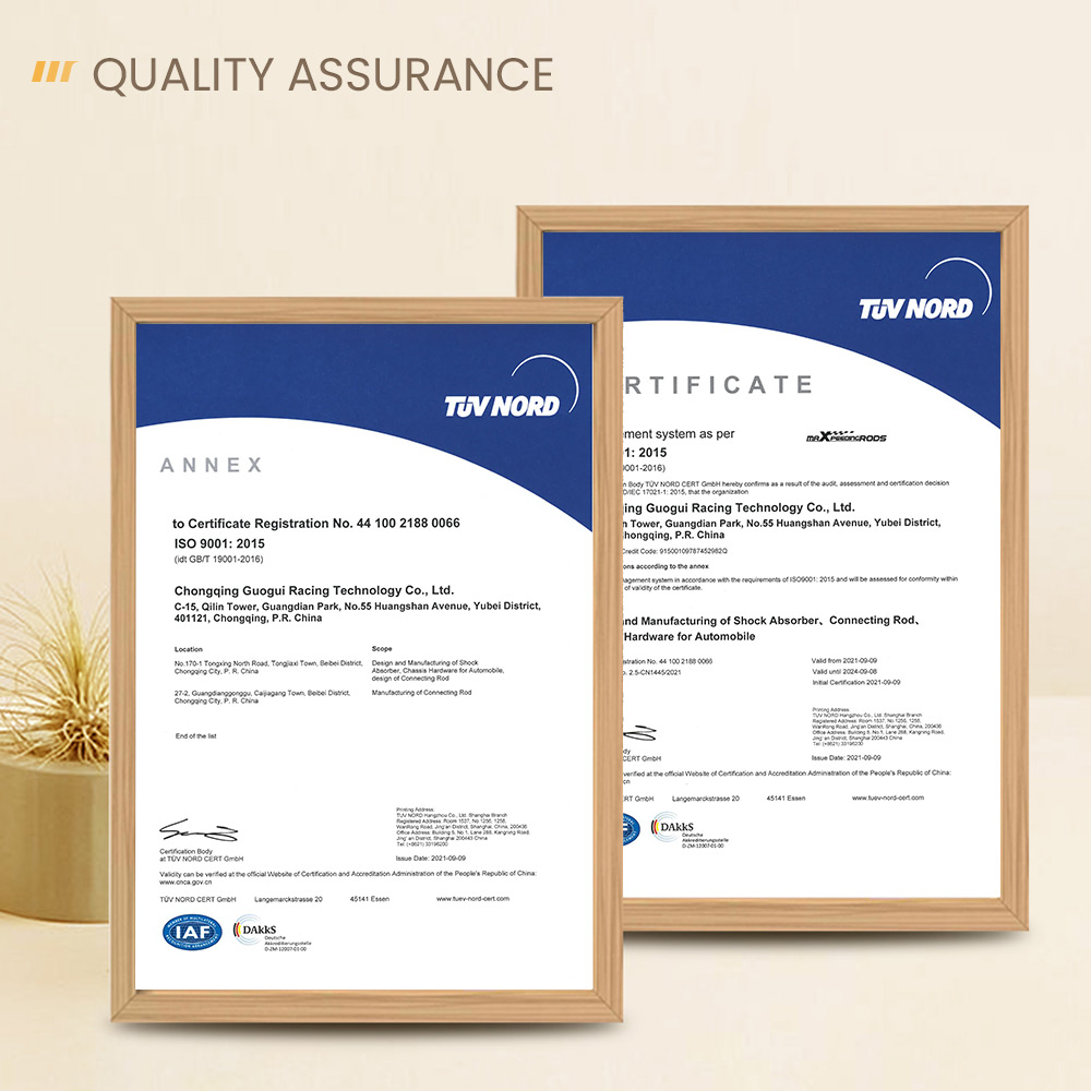 TÜV PRODUKTPRÜFUNG ET TÜV ISO 9001 CERTIFIÉS