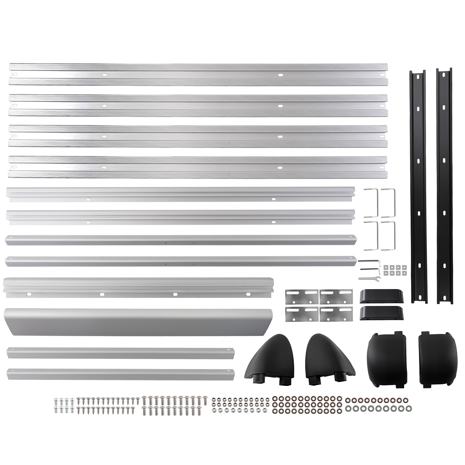 Universal Car Roof Rack Basket Tray Luggage Cargo Carrier Aluminium Silver 160cm