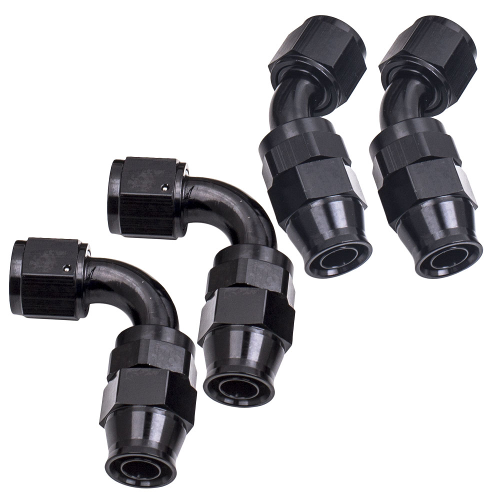 An10 An-10 Braided Ptfe E85 Ethanol Oil Gas Line Kit Fuel Hose End Fitting 10x