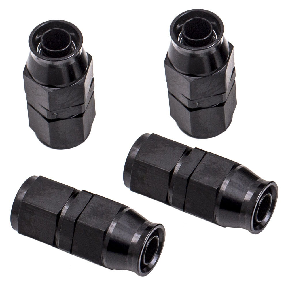 An10 An-10 Braided Ptfe E85 Ethanol Oil Gas Line Kit Fuel Hose End Fitting 10x