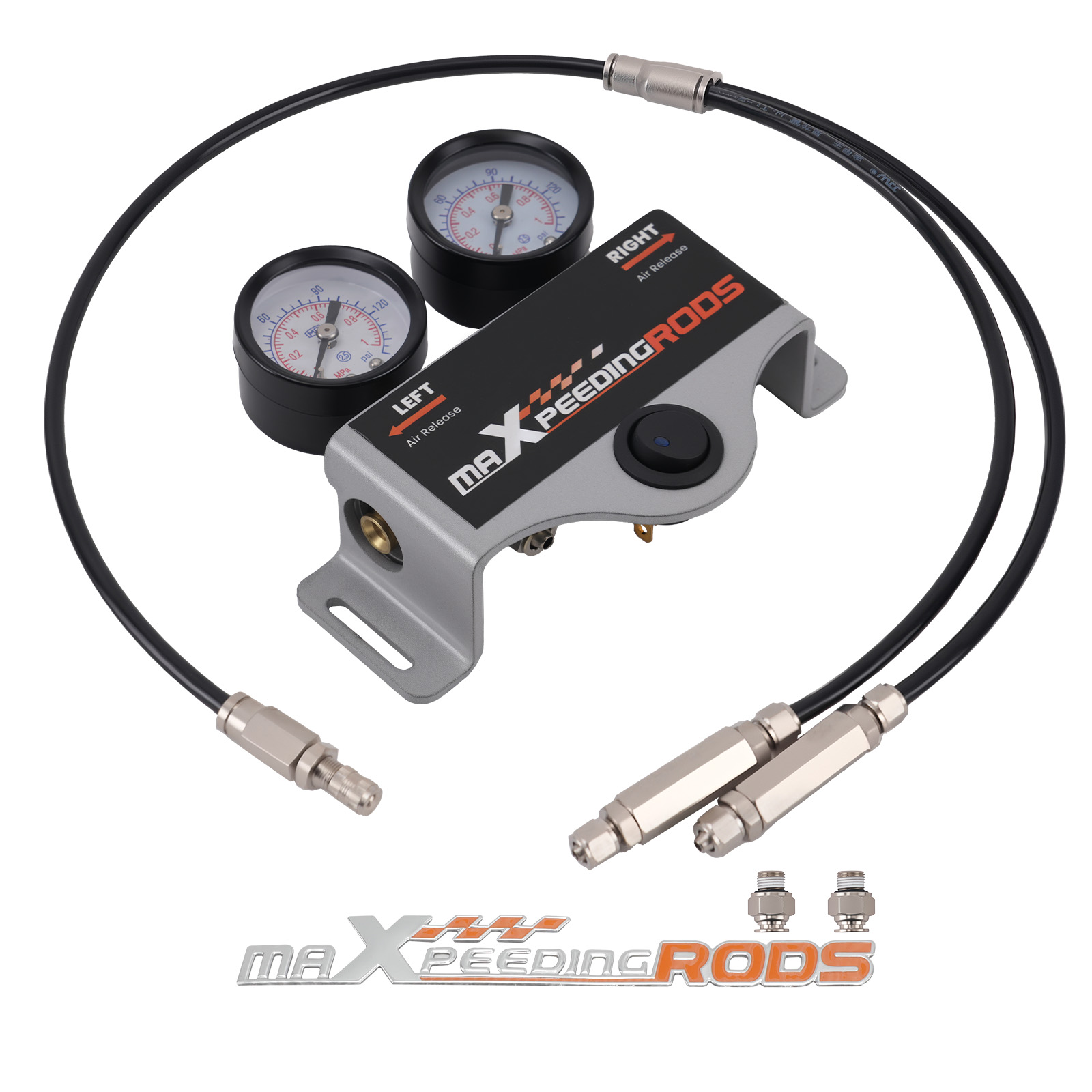 Air Suspension Dual-Path Gauge System for Camper Motorhome Pickups Heavy Duty