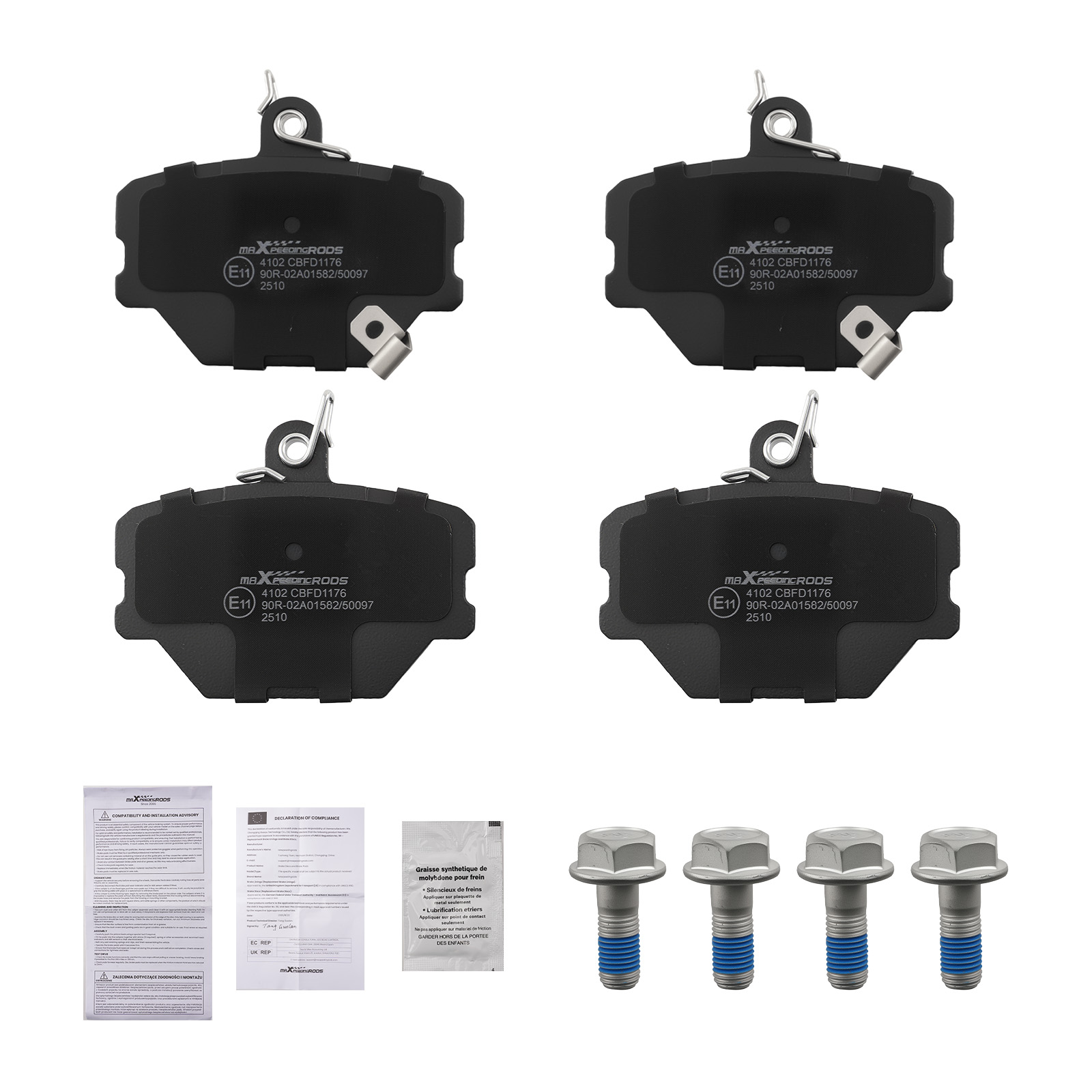 Jeu de plaquettes frein Avant for Smart Fortwo Roadster 450 98-2022