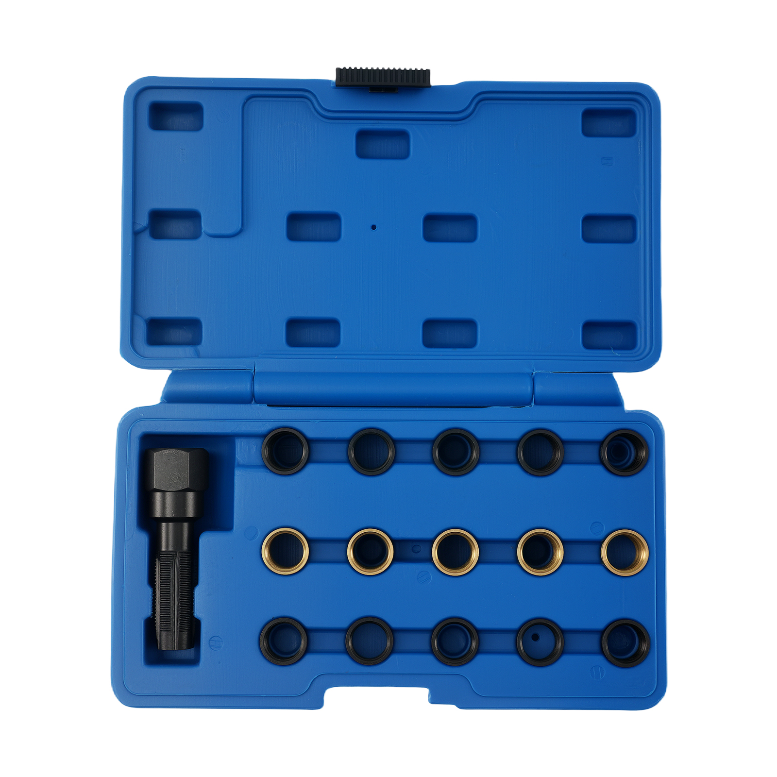 16 Piece Thread Reamer Insert M14 M16 Spark Plug Repair Kit with Case
