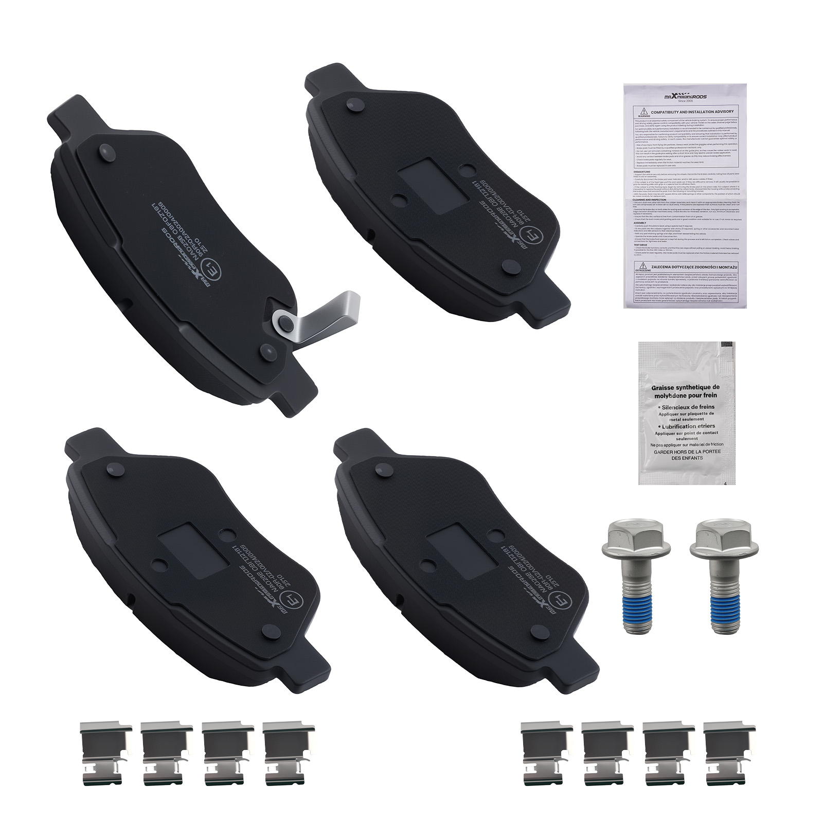 Front Brake Pads Kit For Vauxhall Corsavan 2004-2022/Adam M13 2012-2019 1605153