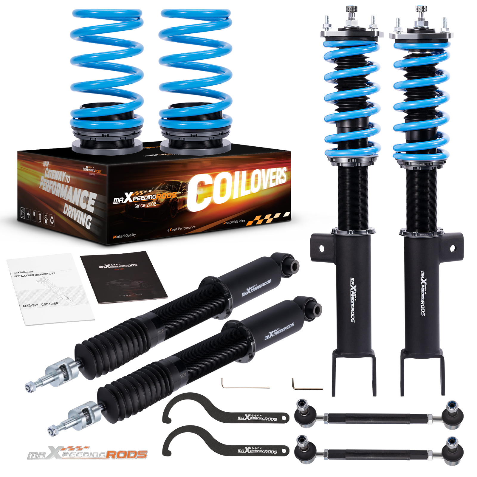 maXpeedingrods New Version Coilovers For Tesla Model 3 EV RWD 5YJ3 2017-23