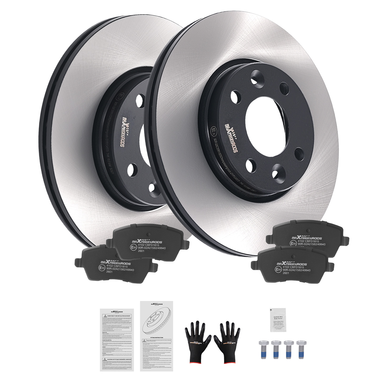 Disques et Plaquettes Avant for Dacia Dokker 1.5L 2012-2021 402061200R